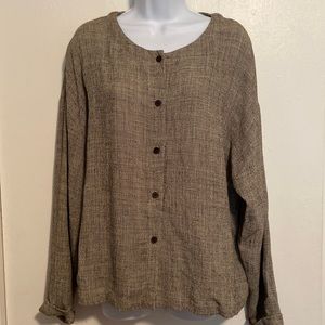 Eileen Fisher Organic Linen Tweed Style Cardigan